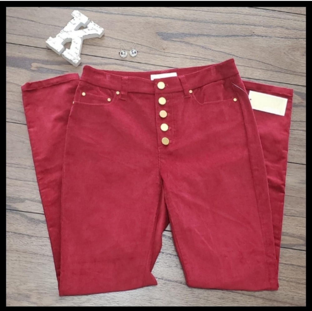 Michael Kors Button Fly Corduroy Pant